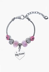 marvelous itsy-bitsy big sister charm bracelet